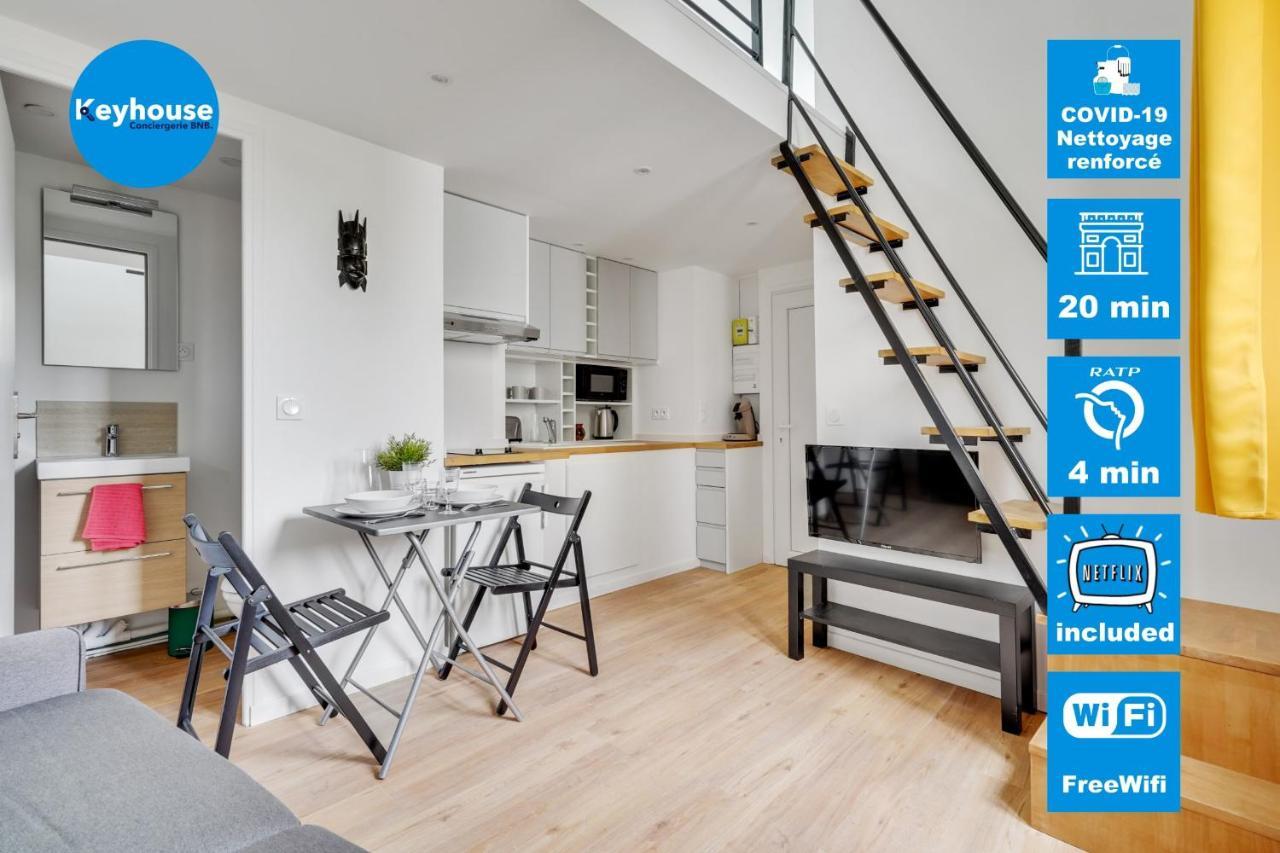 Apartamento Studio mezzanine 3-4 pers tout équipé WIFI Montreuil  Exterior foto